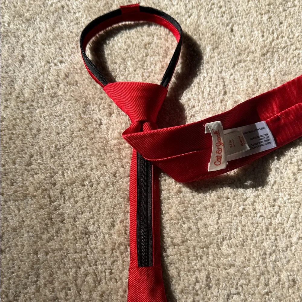 Boys Classic Red Necktie Size Small/Medium